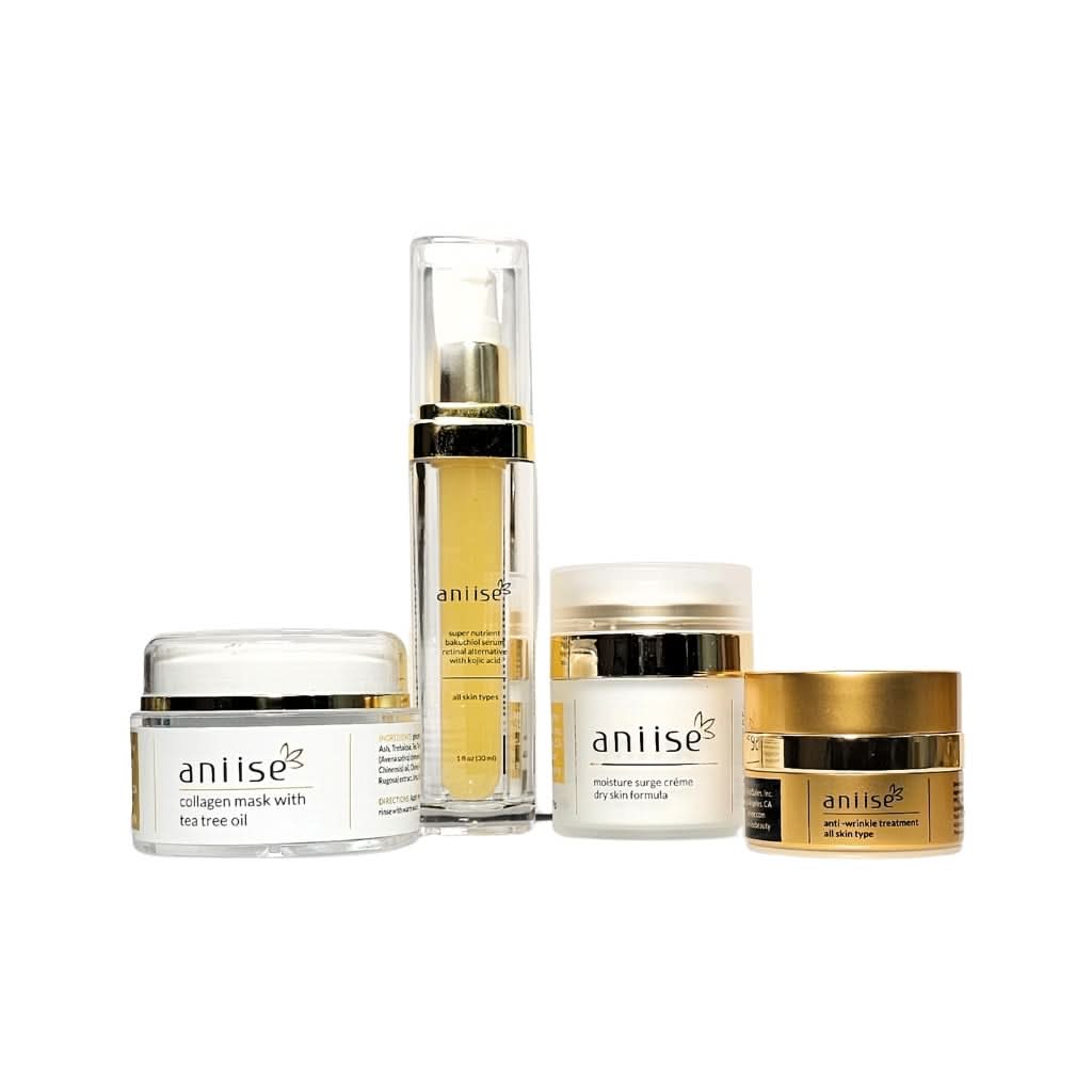 Aniise Resilience and Anti-Aging Skincare Ritual — complete firming and collagen-boosting routine, paraben-free made in USA