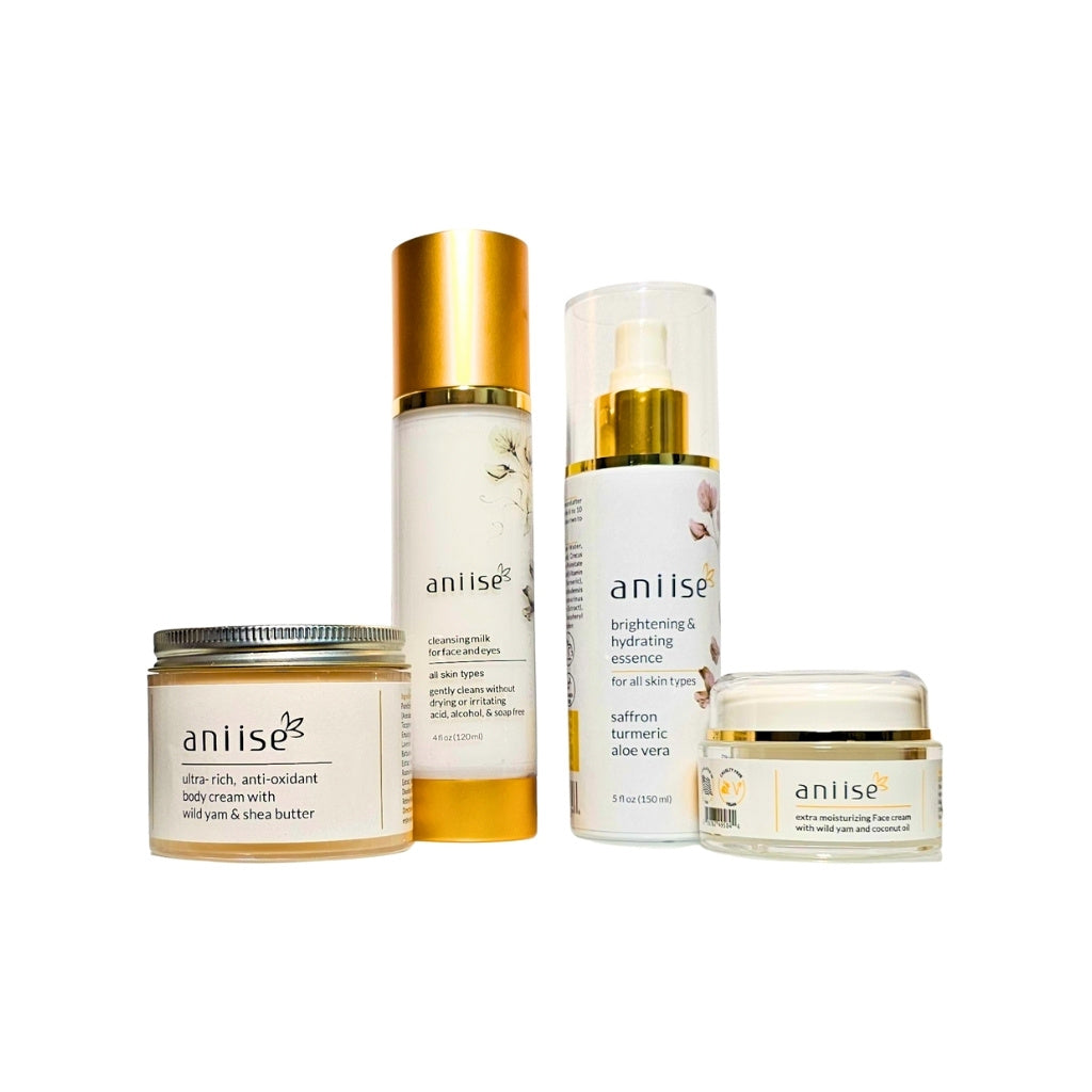 Aniise Hormone-Aware Care Ritual — skincare set formulated to support hormonal skin balance, cruelty-free made in USA