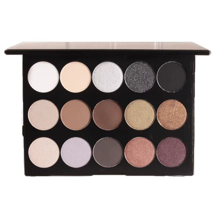 15 Shade Powdered Eyeshadow Palette - Aniise