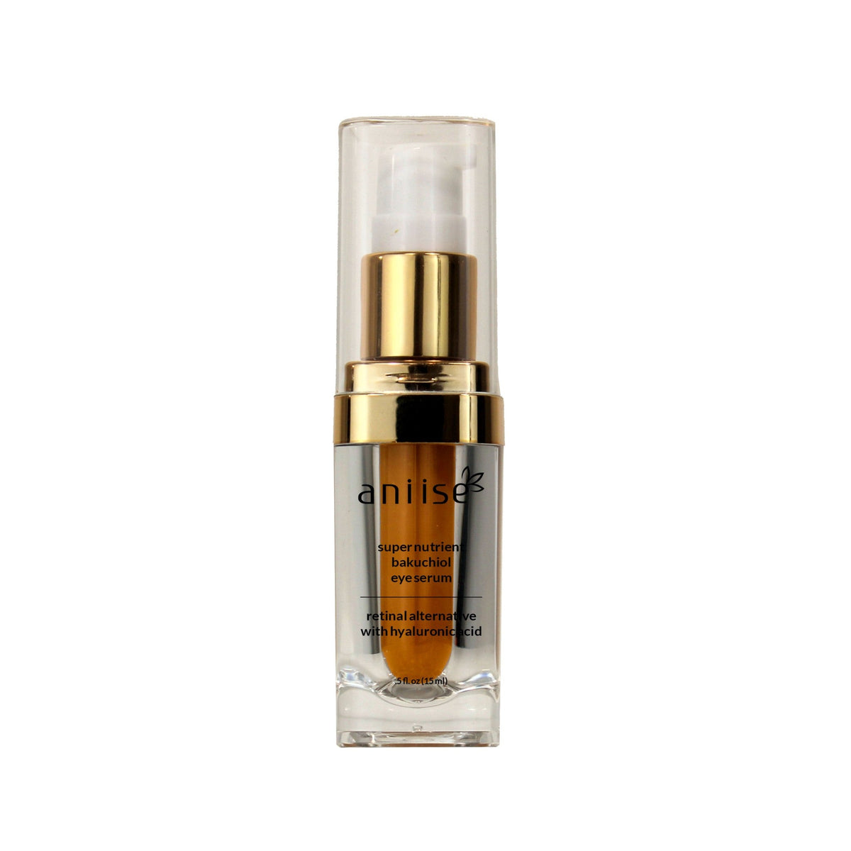 Aniise Bakuchiol Eye Serum — anti-aging retinol alternative for crow's feet and fine lines around eyes, cruelty-free made in USA