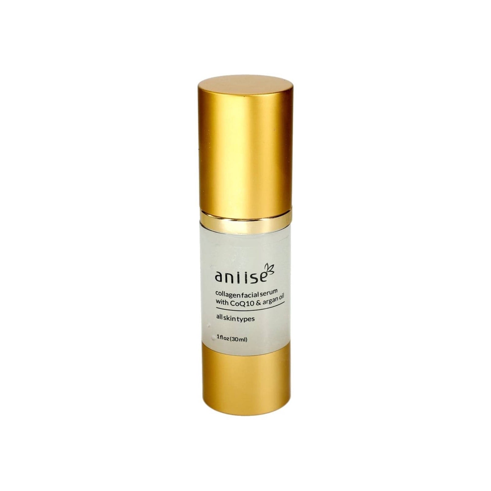 Aniise Anti-Aging Collagen Facial Serum — firming serum with CoQ10 and argan oil for mature skin, paraben-free made in USA