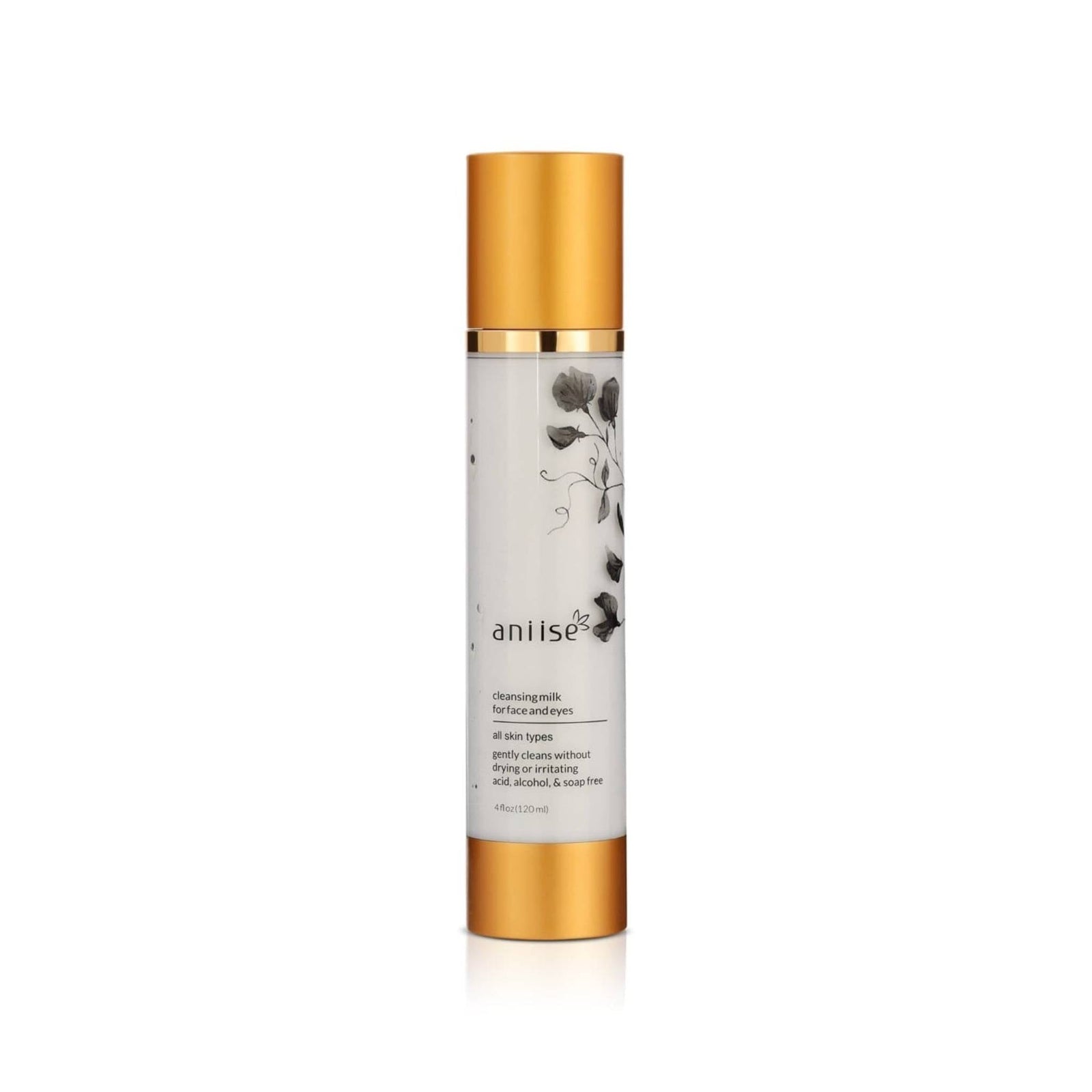 Aniise Cleansing Milk for Face and Eyes — gentle non-stripping daily cleanser and makeup remover, cruelty-free made in USA