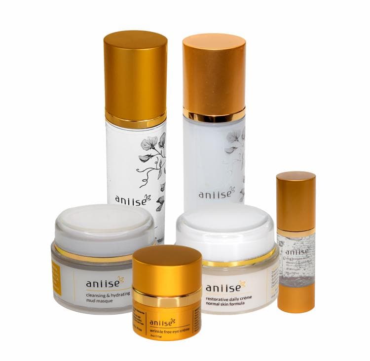 Aniise anti-aging skincare collection for your 30s — cleansing toning and moisturizing 3-month routine, cruelty-free made in USA